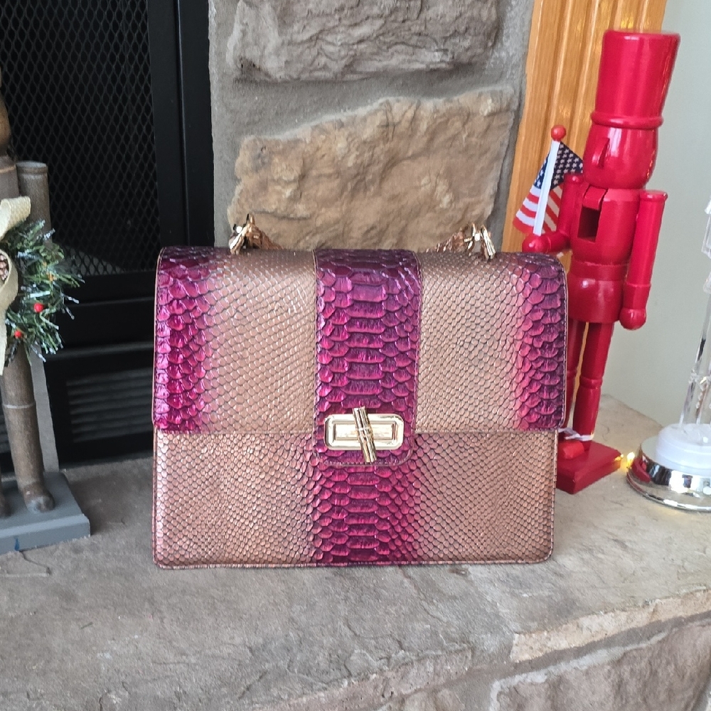 Brahmin Hallie Pomegranate Harkness NWT